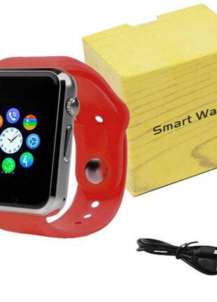 Смарт-часы smart watch a1 умные электронные со слотом под sim-карту + карту памяти micro-sd. цвет: з8 фото