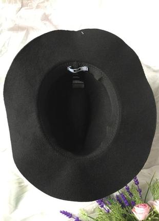 Новий стильний капелюх фетровий 57,5 см сучасний стиль вінтаж вінтажний дизайн гібсон дівчина гібсоновська під український стрій строю етно3 фото