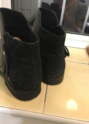 Чорні жіночі черевики осінні демісезонні geox6 фото