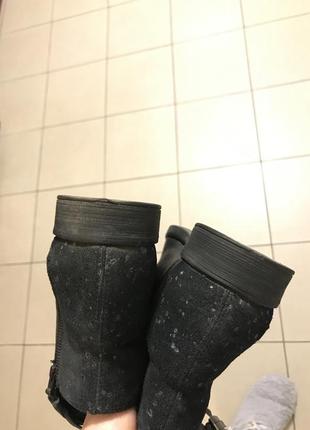 Чорні жіночі черевики осінні демісезонні geox7 фото
