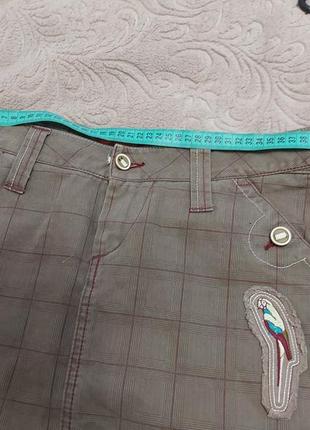 Юбка джинсовая с вышивкой4 фото