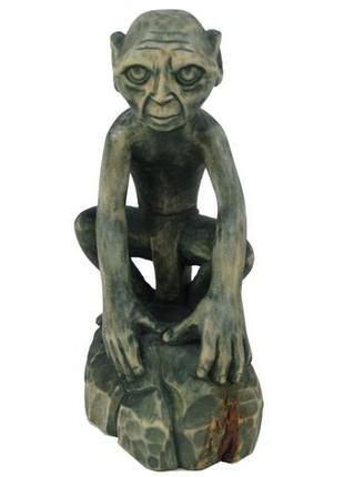 Дерев'яна статуетка ручної роботи голлум із володаря кольц, хоббіт