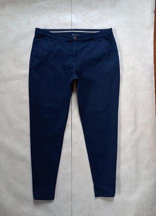 Брендові котонові завужені штани брюки скінні з високою талією yessica, 18 розмір.
