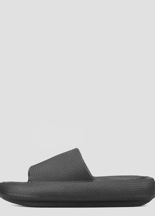 Шлёпанцы женские  чёрные резиновые китай  restime - размер 35 (22 см)  (модель: resttwl22033black)2 фото