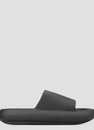 Шлёпанцы женские  чёрные резиновые китай  restime - размер 35 (22 см)  (модель: resttwl22033black)4 фото