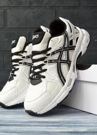 Asics gel-kahana 8 білі з чорним, топ асикс кроссовки кросівки асікс10 фото