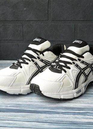 Asics gel-kahana 8 білі з чорним, топ асикс кроссовки кросівки асікс4 фото