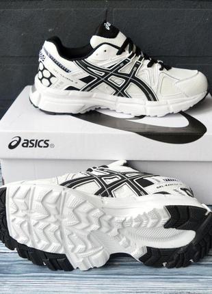 Asics gel-kahana 8 білі з чорним, топ асикс кроссовки кросівки асікс5 фото