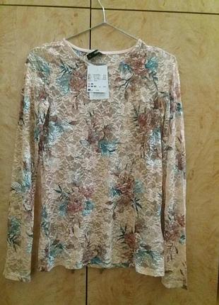 Очень красивая гипюровая блуза-кофточка 36/s/44 распродажа "черная пятница"