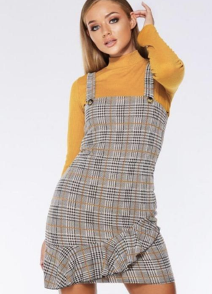 Сукня сарафан міні в клітинку бренду quiz2 фото