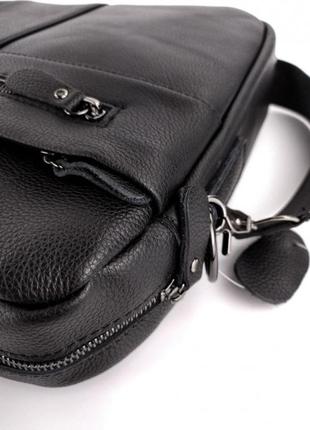 Кожаная деловая  мужская сумка-портфель sk 673437 для документів8 фото