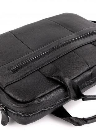 Шкіряна ділова чоловіча сумка-портфель sk 673437 для документів2 фото