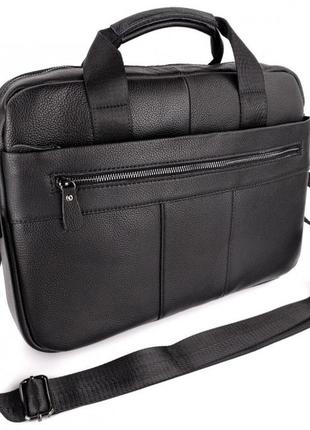 Кожаная деловая  мужская сумка-портфель sk 673437 для документів4 фото