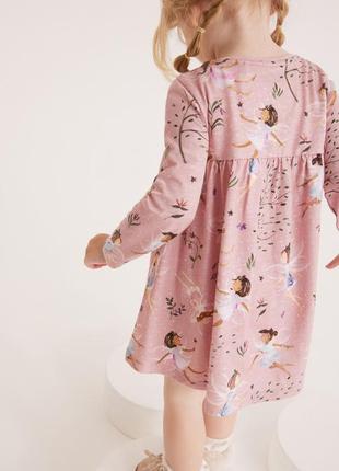 Красивое детское платье с длинным рукавом размер 98 см 2-3 года2 фото