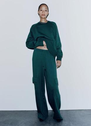 Штани zara cargo straight-leg s,m-l