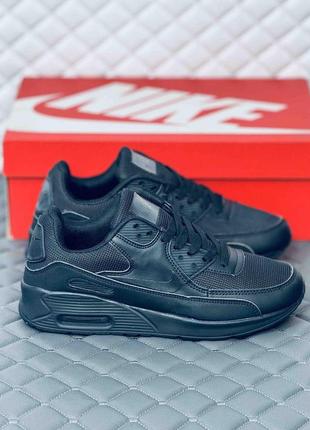 Кроссовки мужские nike air max 90 all black кросовки найк аир макс 90