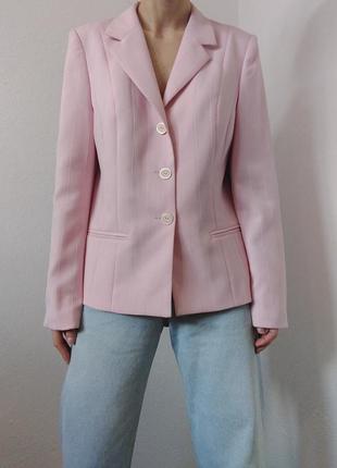 Вінтажний піджак розовий жакет вінтаж блейзер розовий вінтажний жакет рожевий1 фото