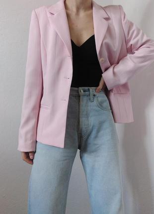 Вінтажний піджак розовий жакет вінтаж блейзер розовий вінтажний жакет рожевий10 фото