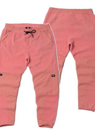 Dope ollie w fleece pants pink жіночі штани тедді
