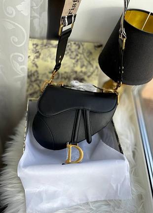 Сумка кожаная dior saddle