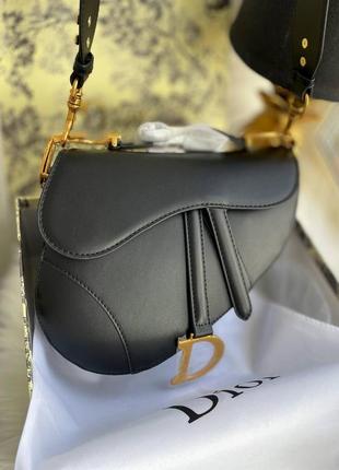 Сумка кожаная dior saddle2 фото