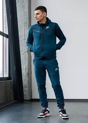 Мужской спортивный трикотажный костюм чоловічий спортивний костюм nike tech fleece1 фото