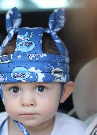Шлем шапка від ударів для хлопчика, противоударний шолом для малюків2 фото