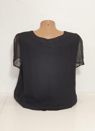 Шифонова блуза з коротким рукавом2 фото
