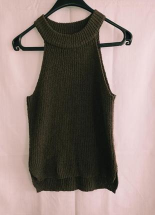 Sweater-tank з високим горлом;1 фото