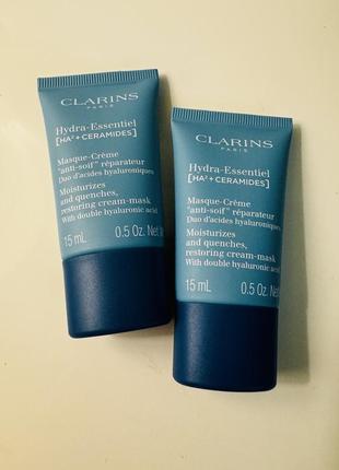 Крем-маска для обличчя clarins hydra-essentiel 15 мл