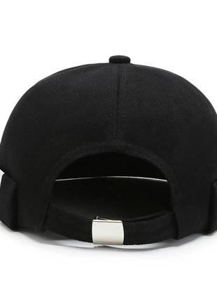 Кепка докер (docker cap, бини, бескозырка) без козырька черная, унисекс wuke one size6 фото