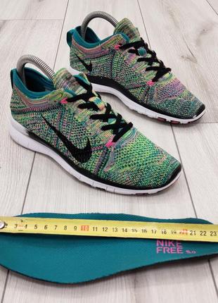 Женские кроссовки nike free 5.0 tr flyknit (23,5 см)7 фото