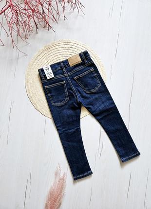 Джинси дитячі zara, 98см, 2-3роки, джинси для дівчинки скінні skinny сині, сірі, блакитні4 фото
