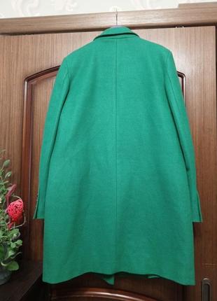 Зелене жіноче пальто4 фото