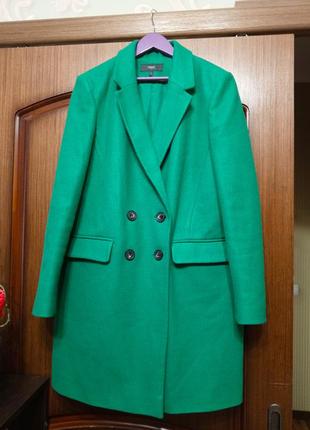 Зелене жіноче пальто3 фото