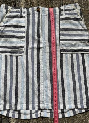 Спідниця натуральна міді