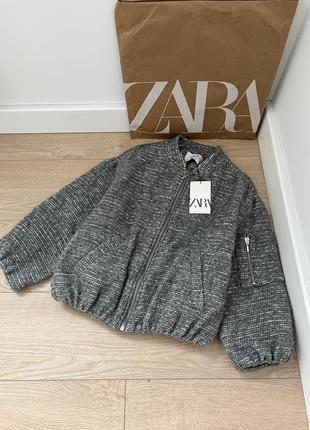 Бомбер букле zara1 фото