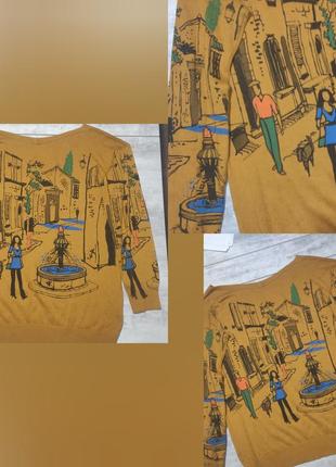 Кофта трикотаж з малюнком