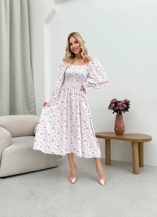 Женское длинное легкое платье