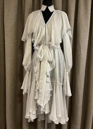 Платье миди, в барочном стиле, размер one size