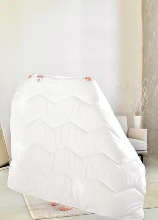Ковдра дитяча у ліжечко comfort тm papaella 100х135 см зигзаг біла4 фото