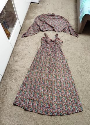Плаття сукня з накидкою1 фото