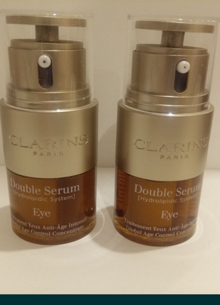 Clarins double serum, сиворотка для контуру очей, оригінал