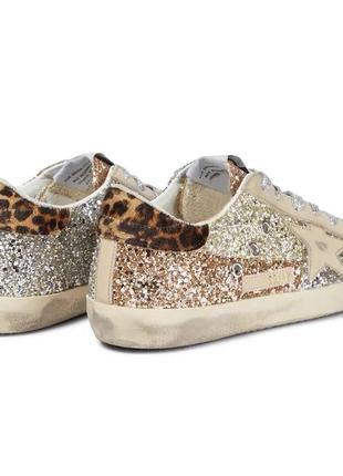 Кеди golden goose star голден гус leopard1 фото