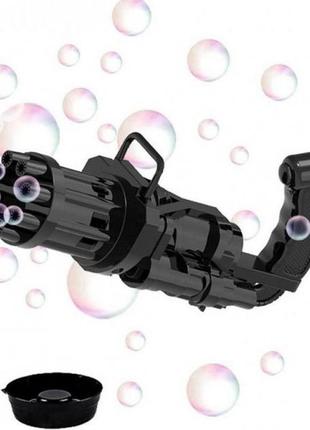 Кулемет дитячий з мильними бульбашками gatling мініган wj 9501 фото