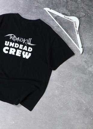 Редкий музыкальный мерч футболка метал группы  roadkill “undead crew”. movies y2k slayer sepultura rock metal merch rob zombie cradle of filth винтаж7 фото