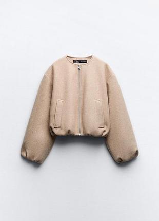 Трендовый бомбер куртка zara размер l