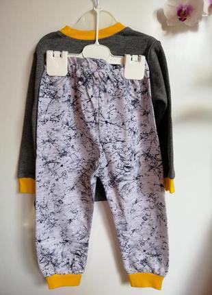 Пижама пижамка детская хлопковая для мальчика от 2 до 6 лет.детская трикотажная пижама компоект для сна одежда для дома турция 92-1162 фото