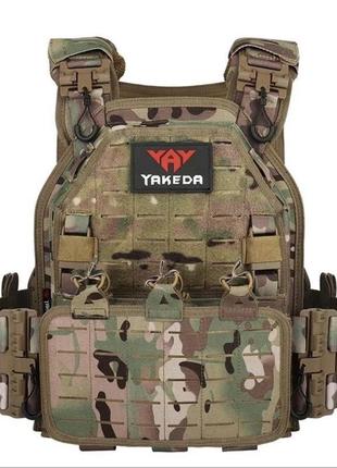 Плитоноска yakeda, розвантажувальний тактичний жилет, мультикам м-2