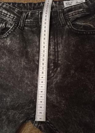 30/32 крутые женские джинсы варенки темно серые скины зауженые9 фото